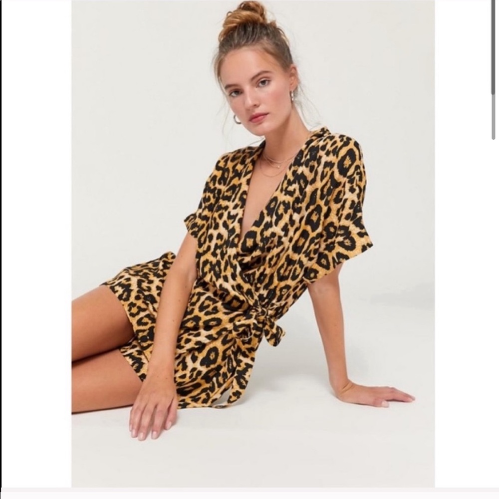 Urban Outfitters Leopard Romper
